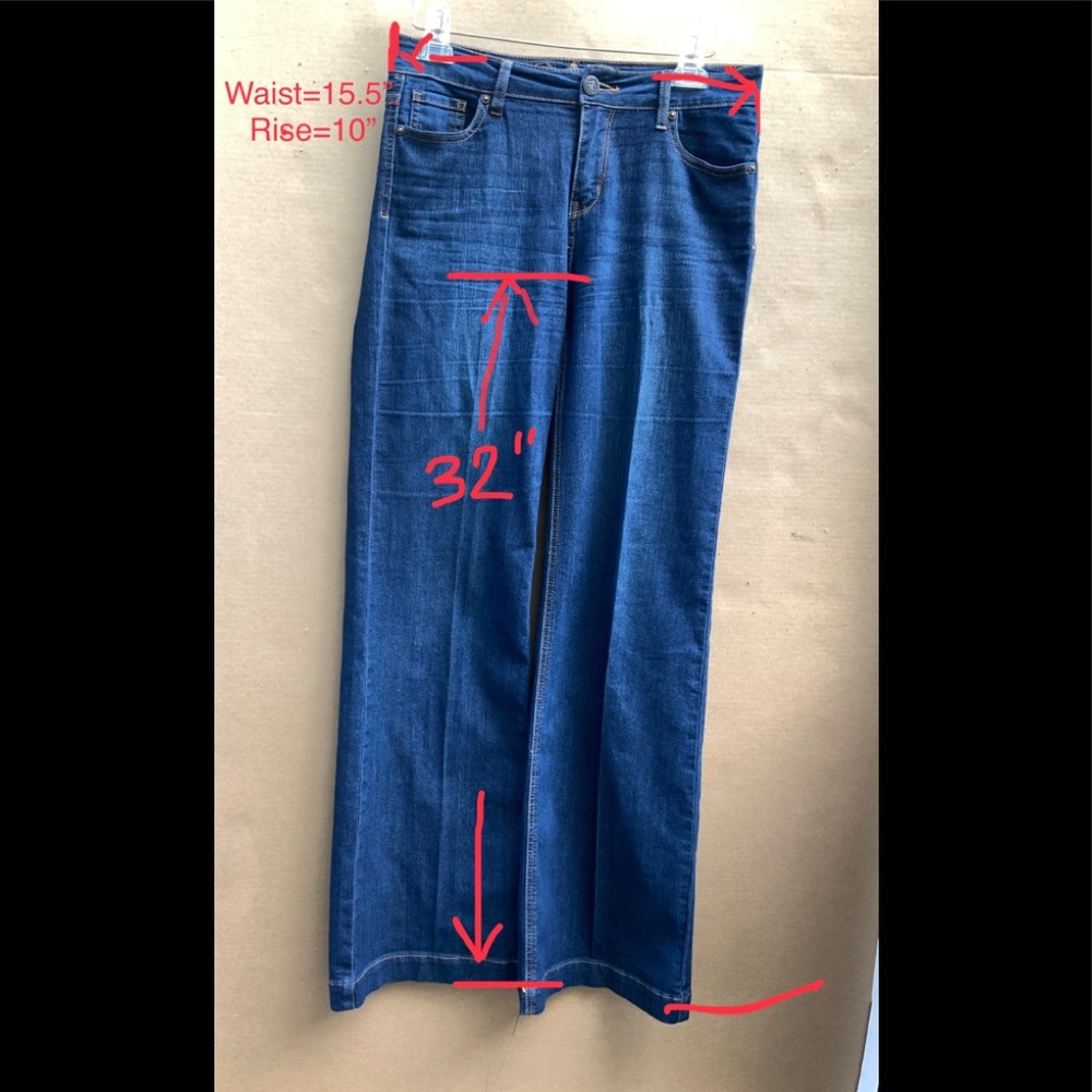 WOMENS WAX DENIM STRETCH JEANS. Boot Cut. - Picture 6 of 11